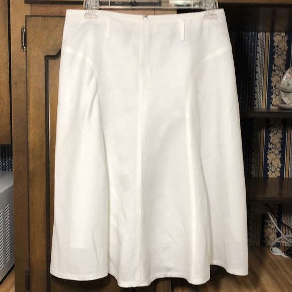 Easy 5th Fully Lined A-Line White Skirt - Picture 6 of 6